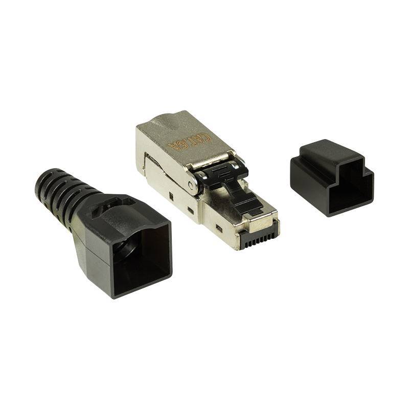 Logilink Feldkonfektionierbarer Steckverbinder Cat6A, 10GE Kabel Patchkabel RJ45 Cat.6