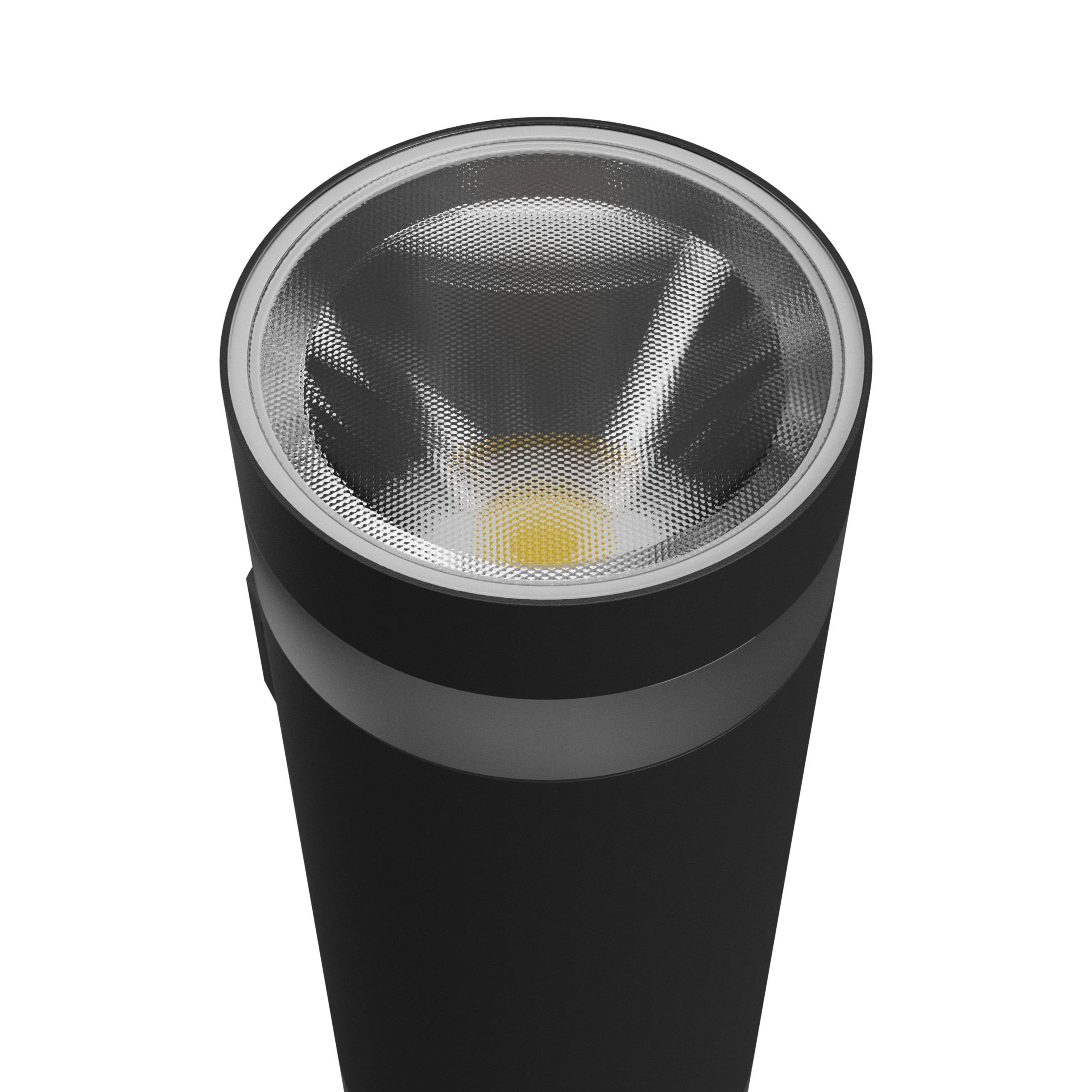 Spectrum LED Außenleuchte TORRE RING 18W 2000lm IP54 Wandleuchte rund schwarz CCT 3000-6000K