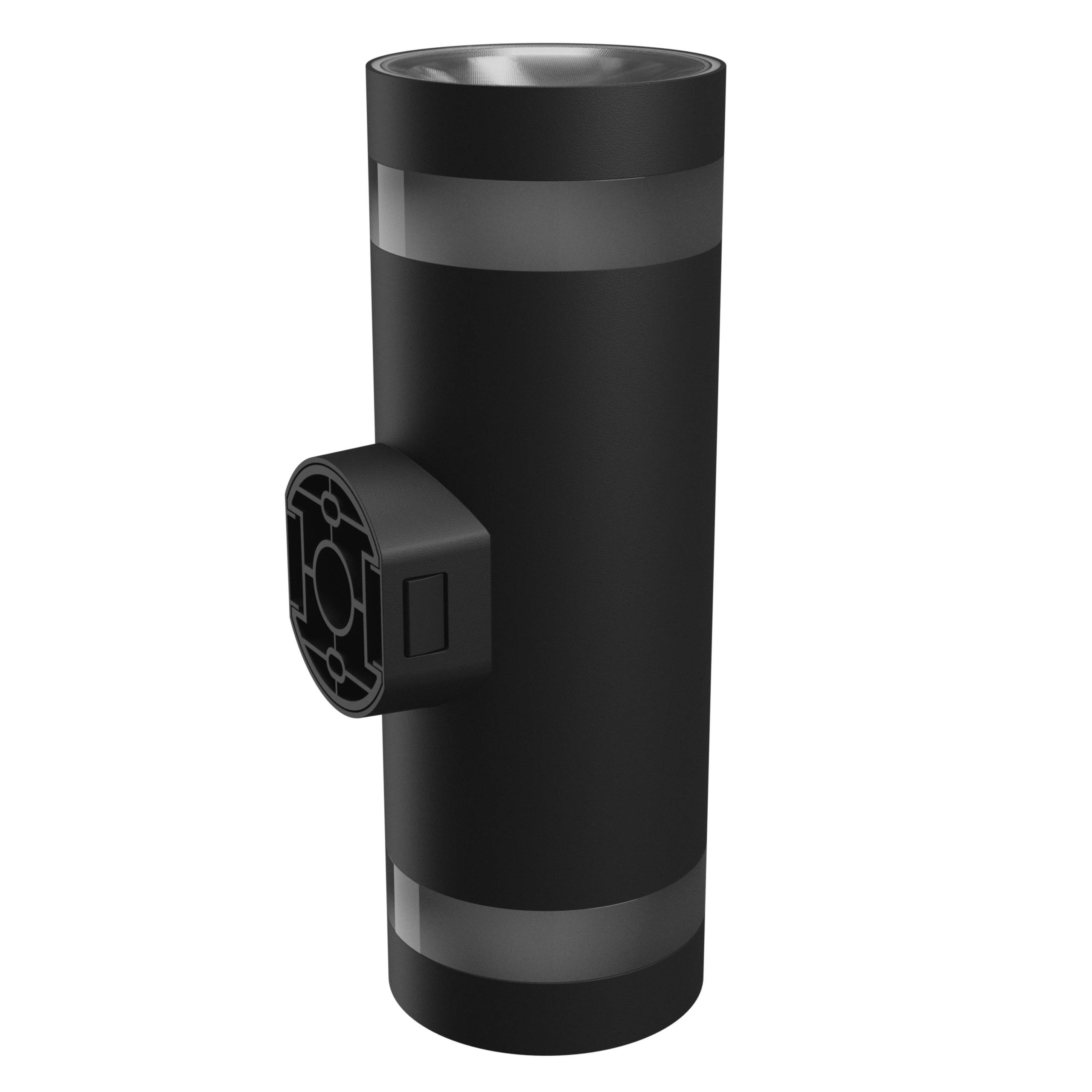 Spectrum LED Außenleuchte TORRE RING 18W 2000lm IP54 Wandleuchte rund schwarz CCT 3000-6000K