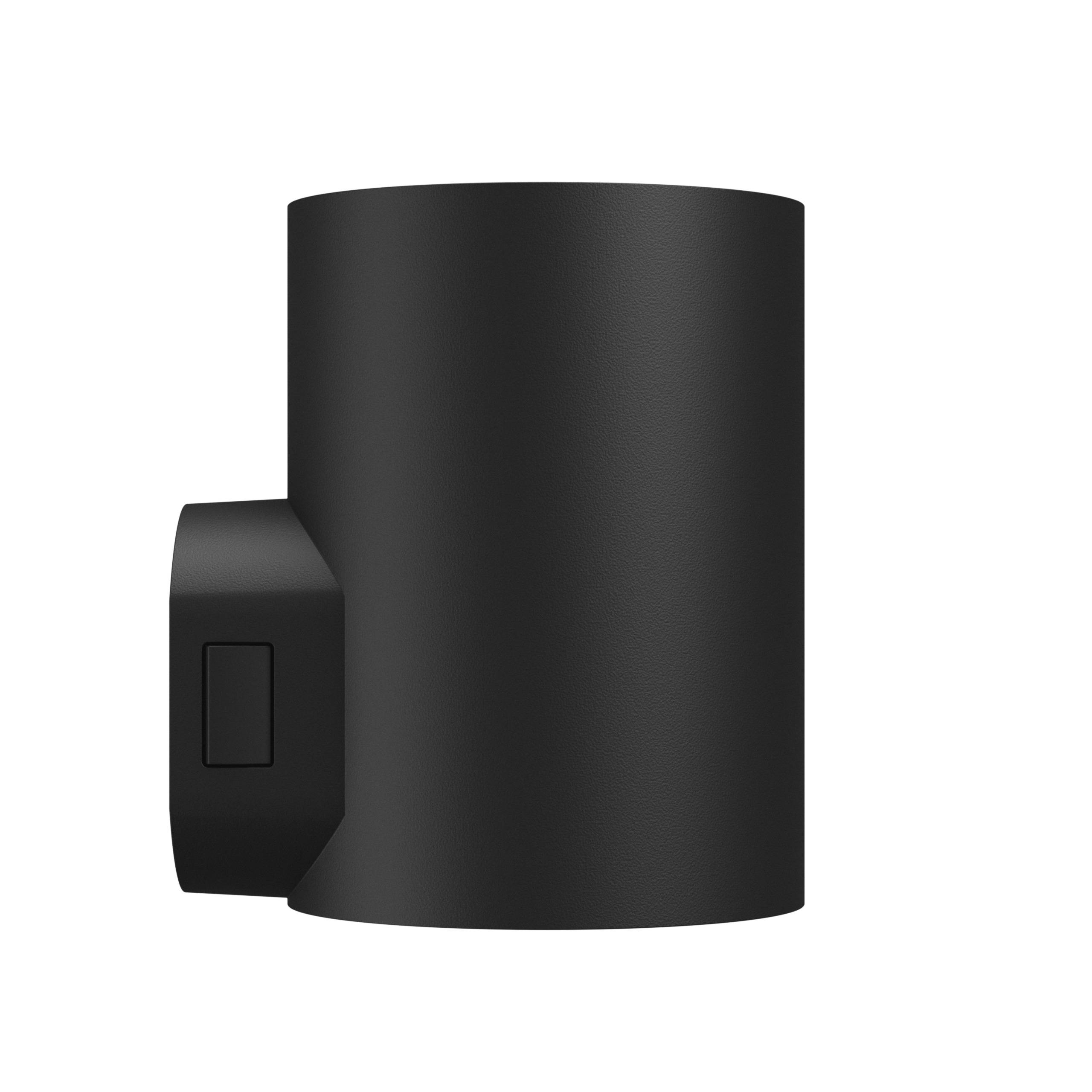 Spectrum LED Außenleuchte TORRE 9W 1000lm IP54 Wandleuchte rund schwarz CCT 3000-6000K