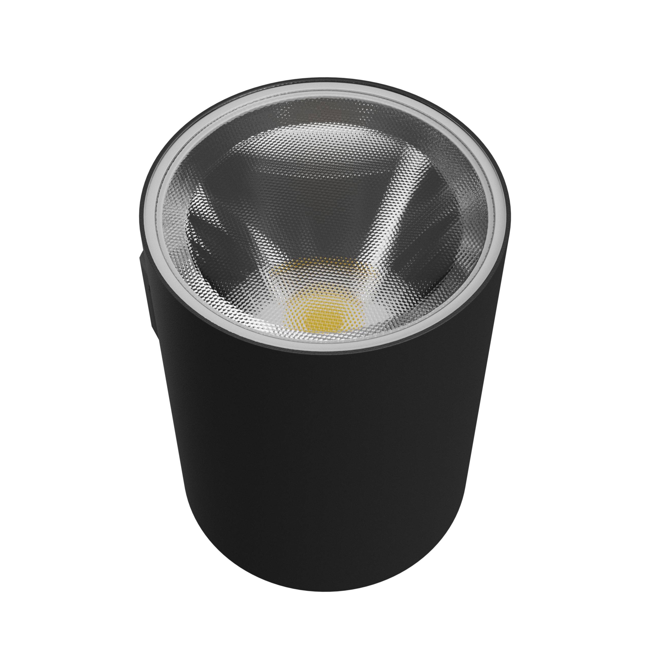 Spectrum LED Außenleuchte TORRE 9W 1000lm IP54 Wandleuchte rund schwarz CCT 3000-6000K