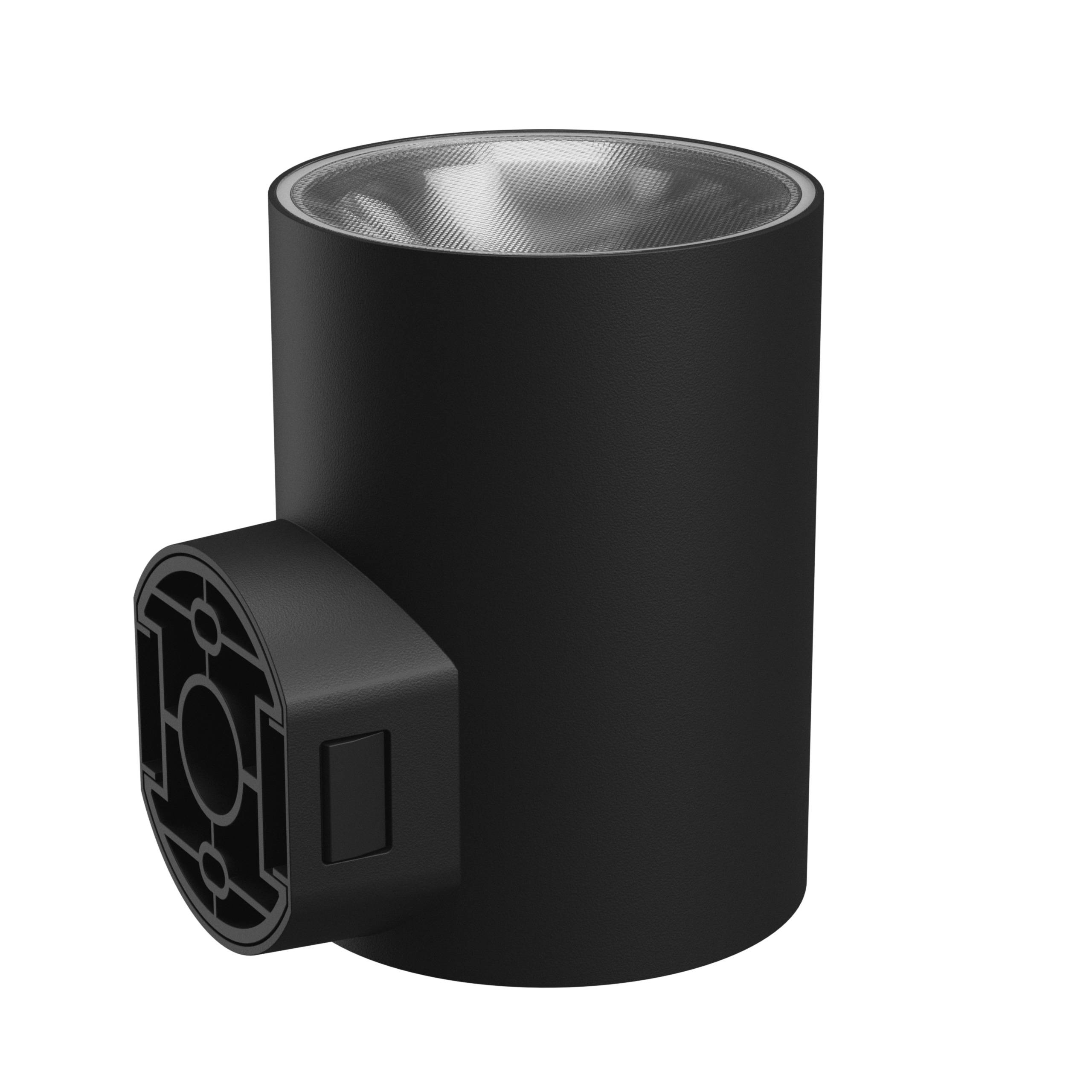 Spectrum LED Außenleuchte TORRE 9W 1000lm IP54 Wandleuchte rund schwarz CCT 3000-6000K