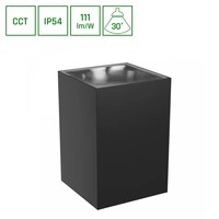 Spectrum LED Außenleuchte TORRE 9W 1000lm IP54 Wandleuchte eckig schwarz CCT 3000-6000K Spectrum LED Außenleuchte TORRE 9W 1000lm IP54 Wandleuchte eckig schwarz CCT 3000-6000K