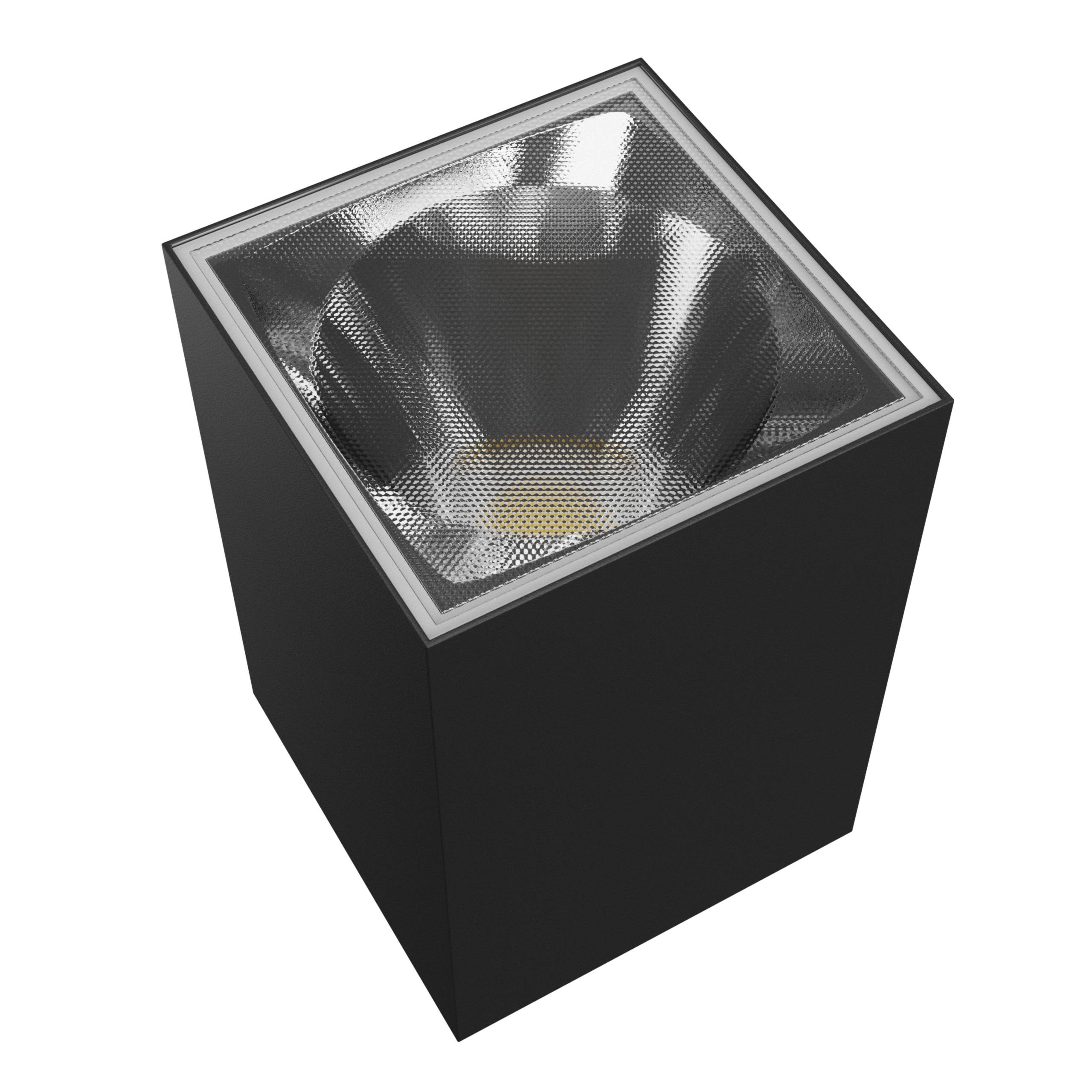 Spectrum LED Außenleuchte TORRE 9W 1000lm IP54 Wandleuchte eckig schwarz CCT 3000-6000K