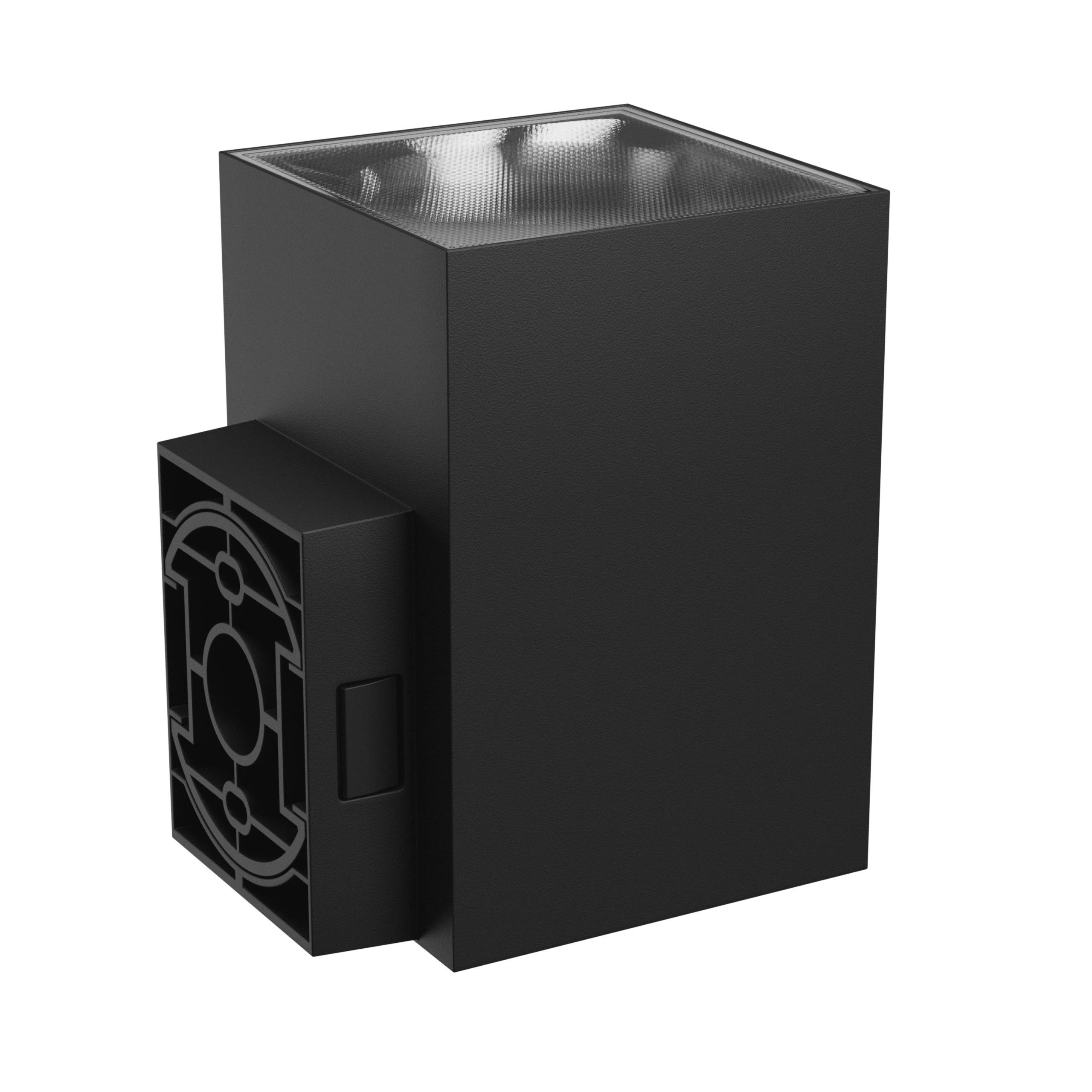 Spectrum LED Außenleuchte TORRE 9W 1000lm IP54 Wandleuchte eckig schwarz CCT 3000-6000K