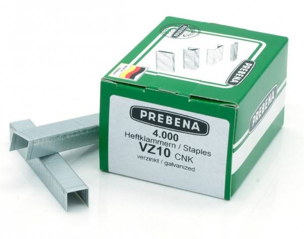 Prebena Klammern VZ10CNK verzinkt 10mm für HFVZ10 Regur 23 Rapid R33 Typ 37 Novus H 4M KL-51