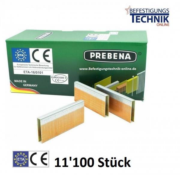 Prebena Klammern Z 38mm CSVHA ETA verzinkt für 5C-Z75 Haubold KG 700 Tjep PZQ KL-57 11,1M