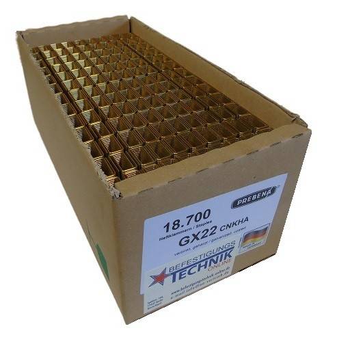 Prebena GX Klammern 22mm verzinkt Paslode S16 ZH-22 IM200/50 S200-S16 4200 S-16 KL-21 18,7M