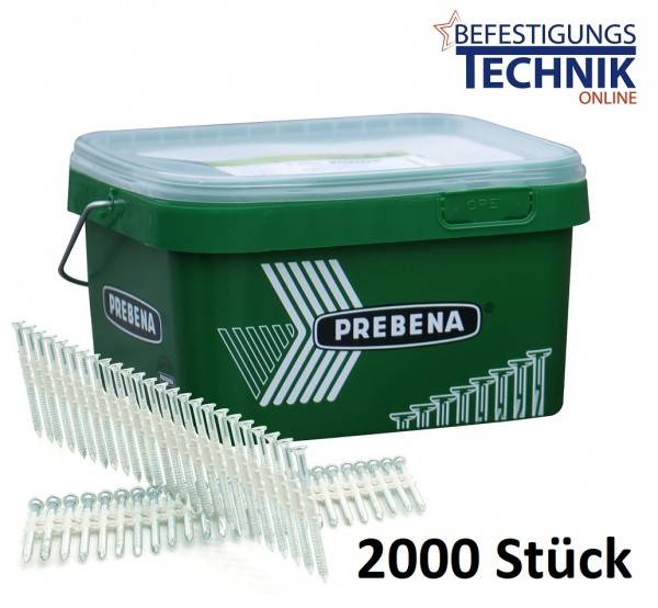 4,0x50mm Anker Nägel 20° Ring für Nagler Prebena ST2-ANK60 Bostitch F21PL-E 2,0M