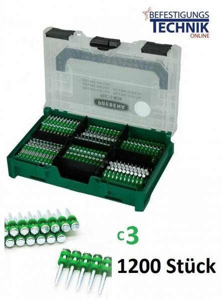 Stahl-und Betonnägel Prebena RHC-S-BOX für Betonnagler C3 Hikoki NC1840DA Tjep Bosch Freeman LD40 P