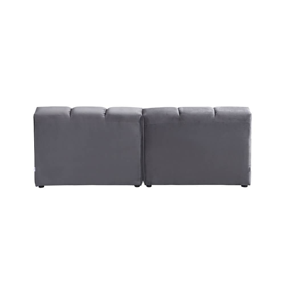 MODULARES SOFA ORLENA L- RECHTS - Farbe: Anthrazit, Größe: L - Rechts