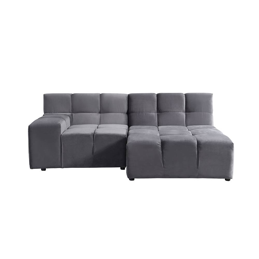 MODULARES SOFA ORLENA L- RECHTS - Farbe: Anthrazit, Größe: L - Rechts