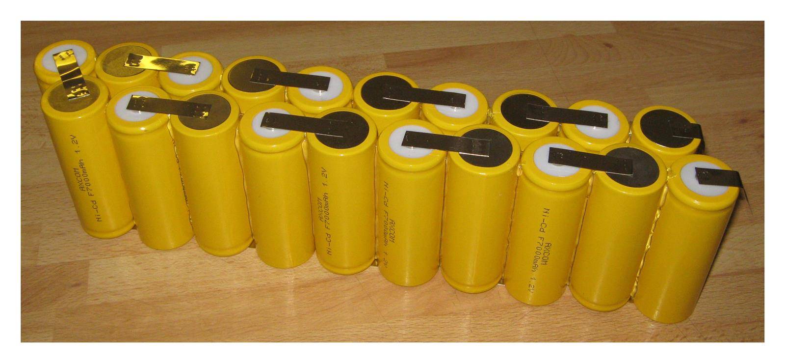 Akkupack für Sachs-Elo / Hercules Electra / Heinzmann - 24 Volt zum Selbsteinbau 5000mAh / 120,00Wh - Ni-CD