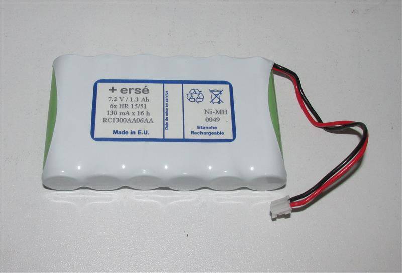 Ersatzakku - Compex - AA (Mignon) - 7,2 Volt Ni-MH Anschlussfertig 2000mAh / 14,40Wh - Ni-MH