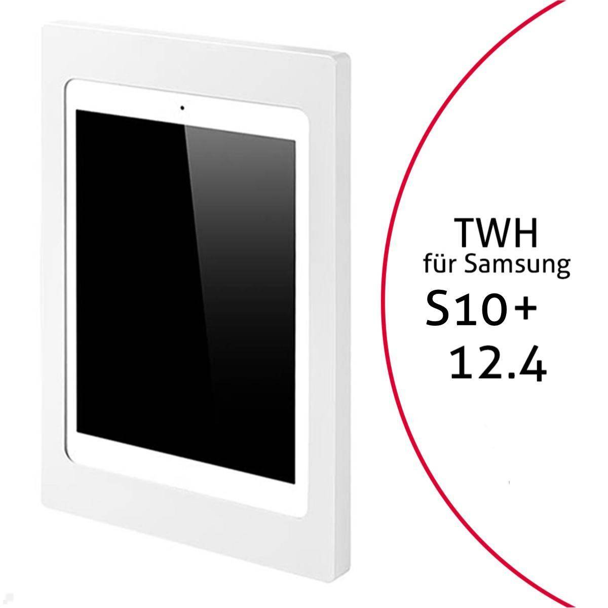 TabLines TWH063W Tablet Wandhalterung für Samsung Tab S10+ 12.4, weiß