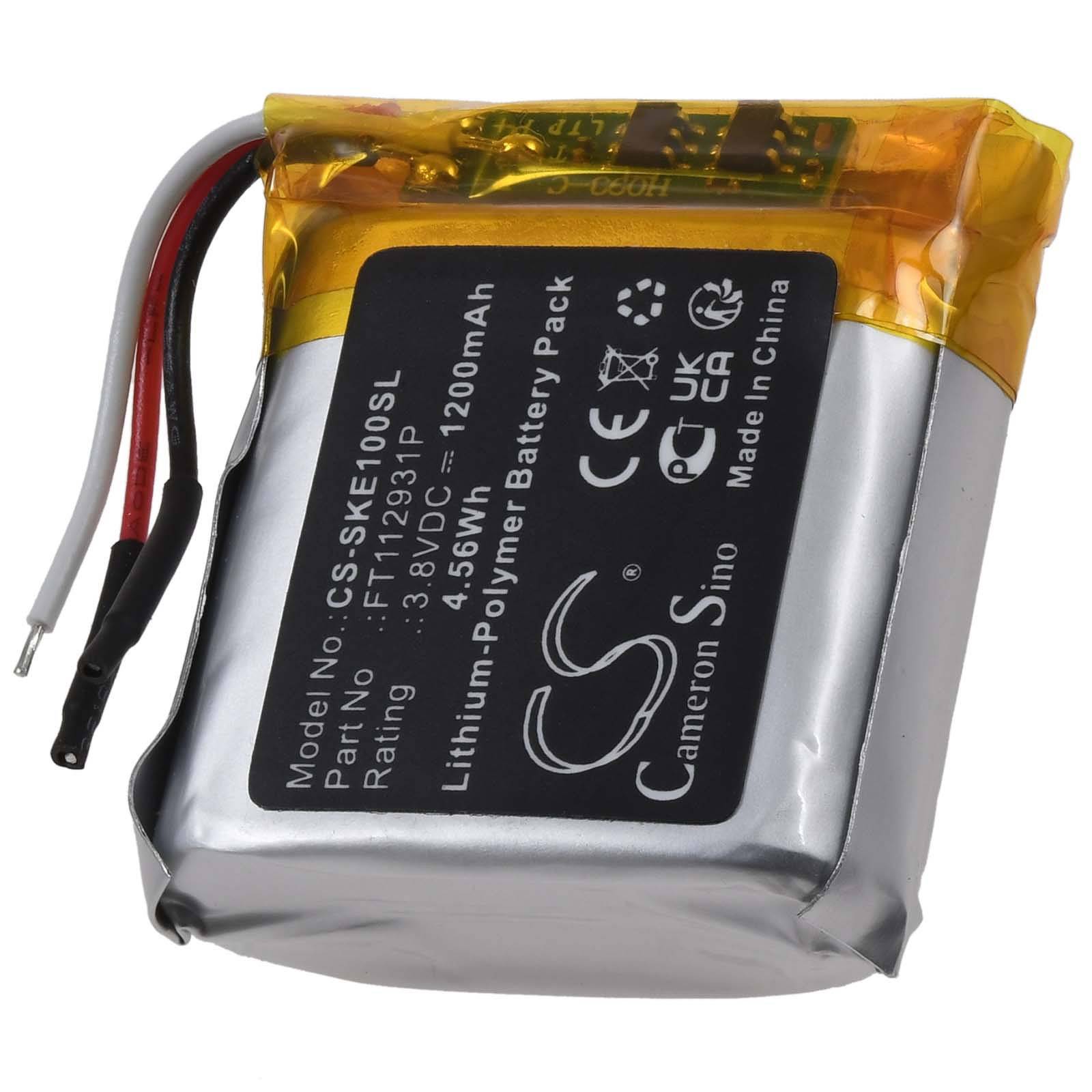 Powery Akku für Skullcandy Crusher Evo Wireless-Kopfhörer, 3,8V, Li-Polymer