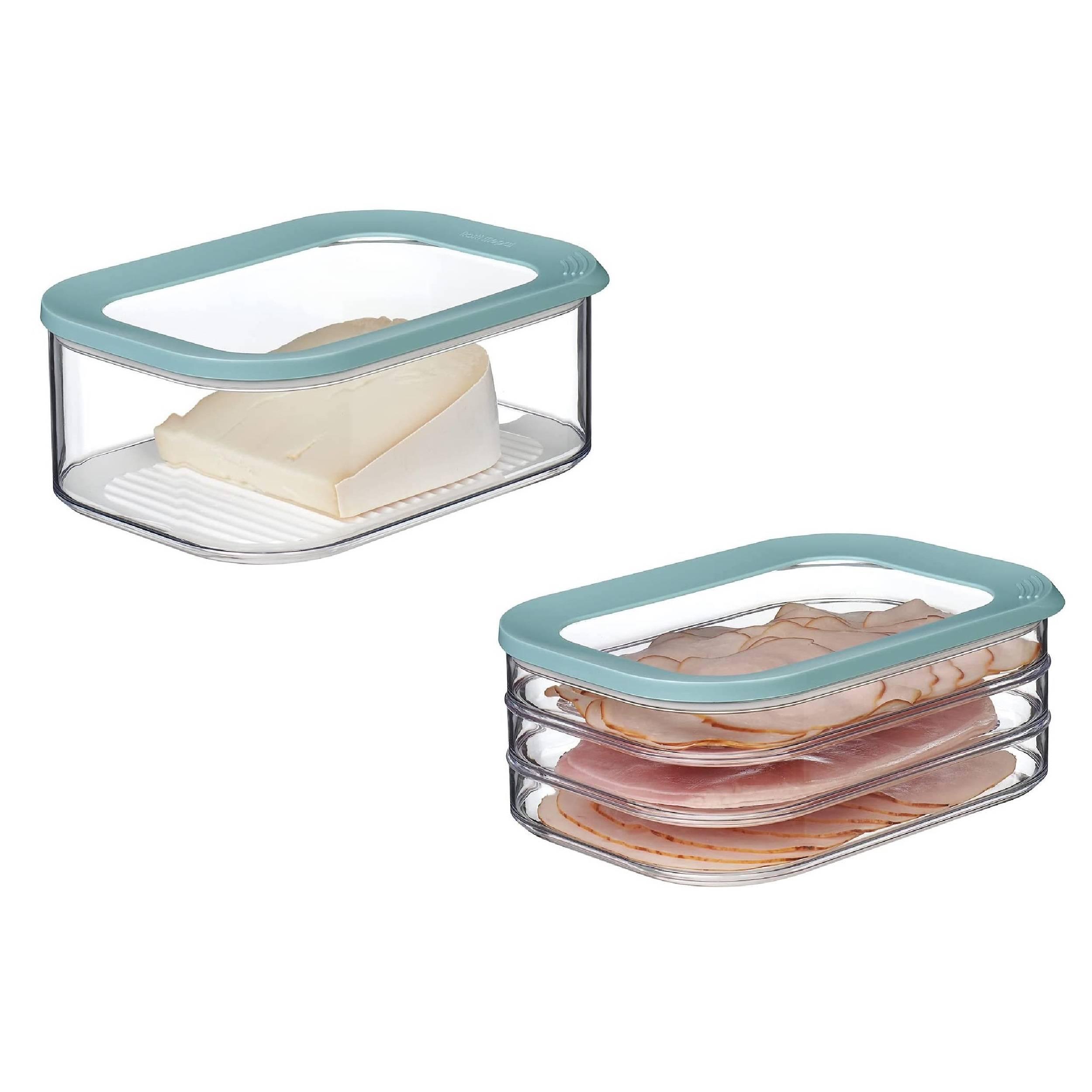 Mepal | Frischhaltedosen Starter-Set Meat & Cheese | spülmaschinenfest | ideal für die Aufbewahrung von Lebensmitteln | Nordic Green
