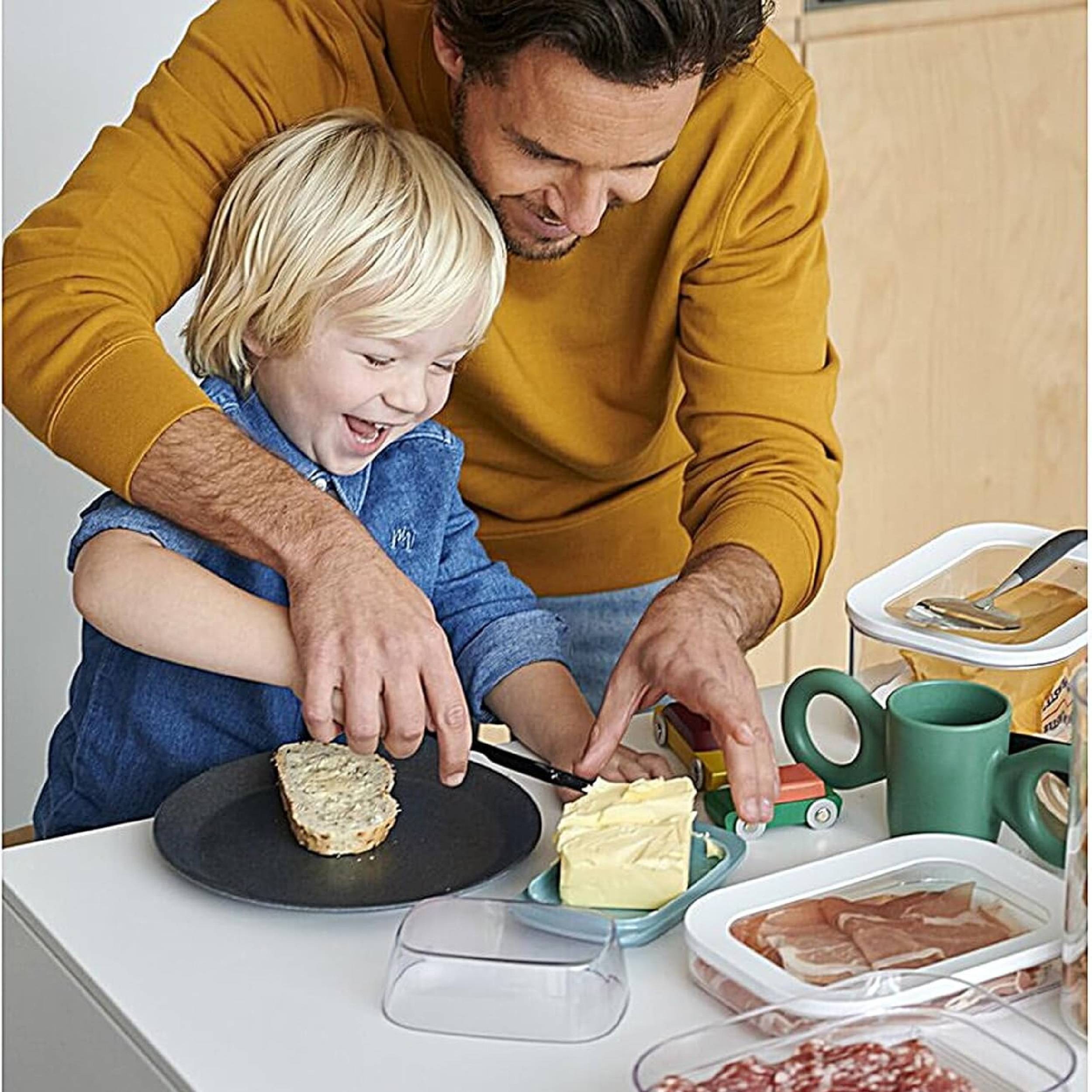 Mepal | Frischhaltedosen Set | Modula Meat and Cheese | ideal für Fleisch und Käse | transparentes Sichtfenster | stapelbar und platzsparend | Spül