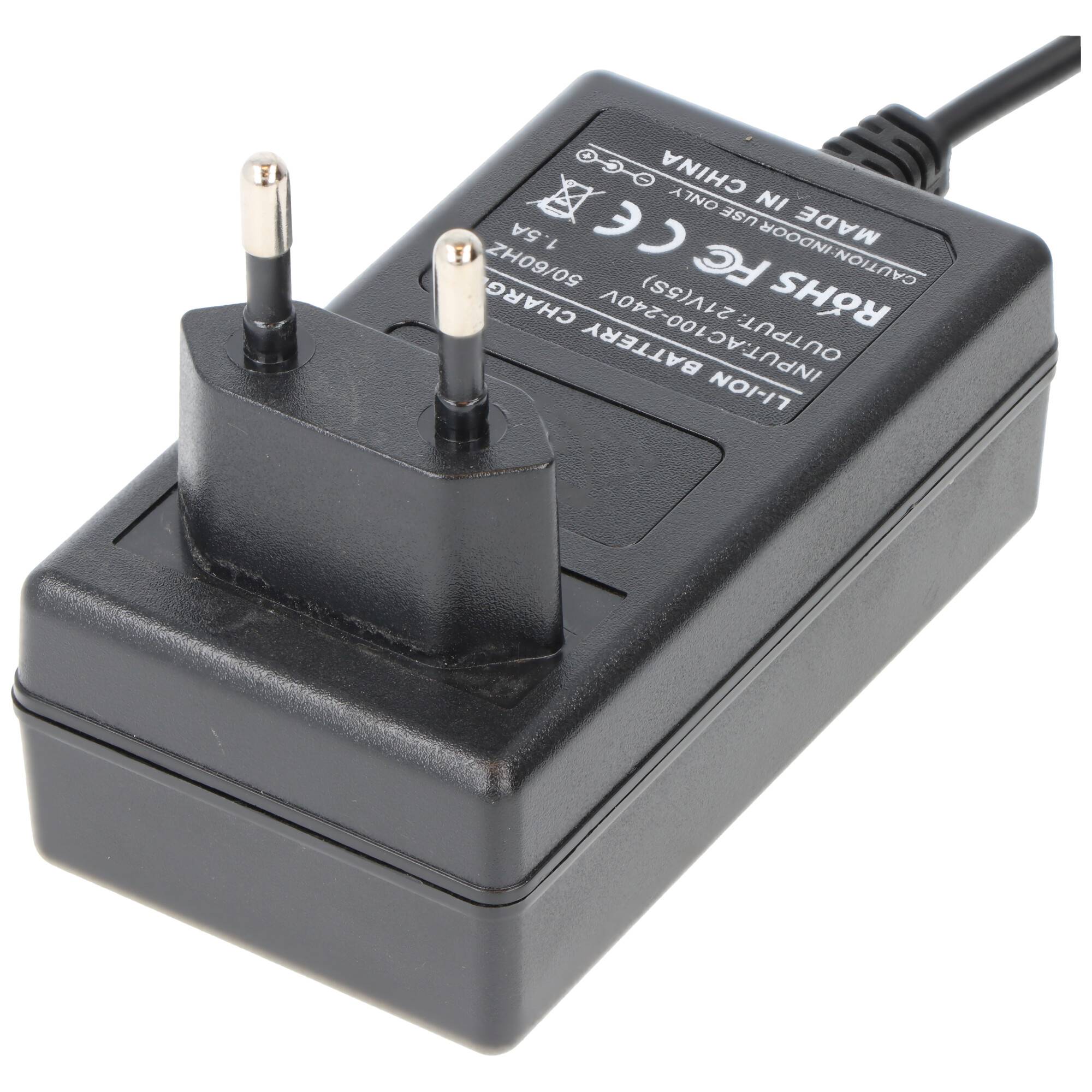 Ladegerät passend für Gardena 008A231, nur passend für Gardena 18V 008A231 Li-Ion Akku, Ladestrom 0,8A