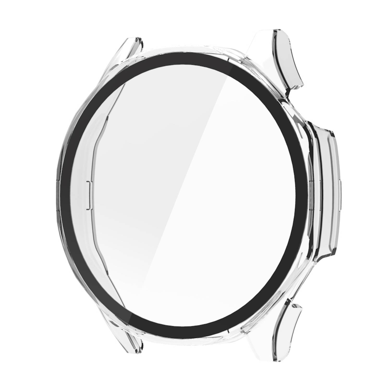 Für Huawei Watch GT 5 46mm Kunststoff PC Hülle + Schutz Hart Glas Transparent