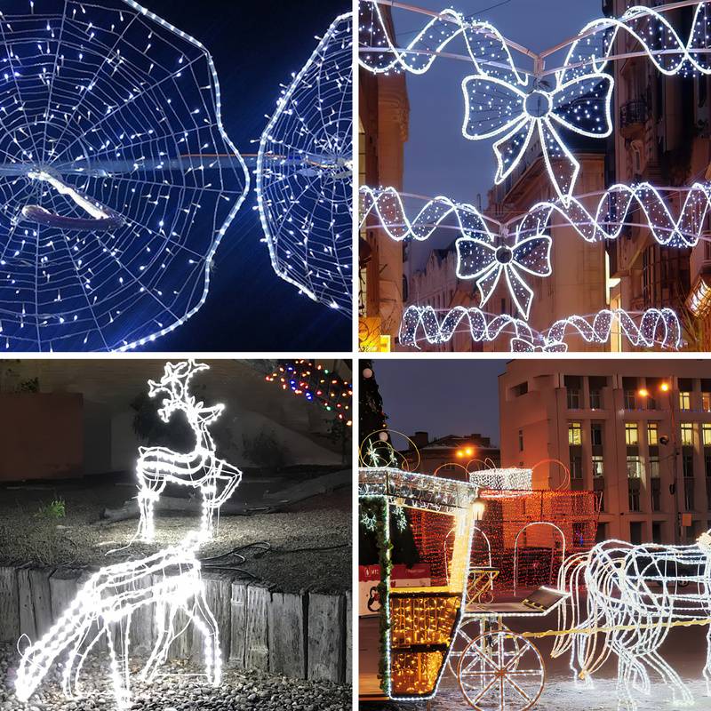20m LED Lichtschlauch Außen Innen,480 LEDs Wasserfest LED Schlauch,Partylicht Dekobeleuchtung Weihnachten,Weiß