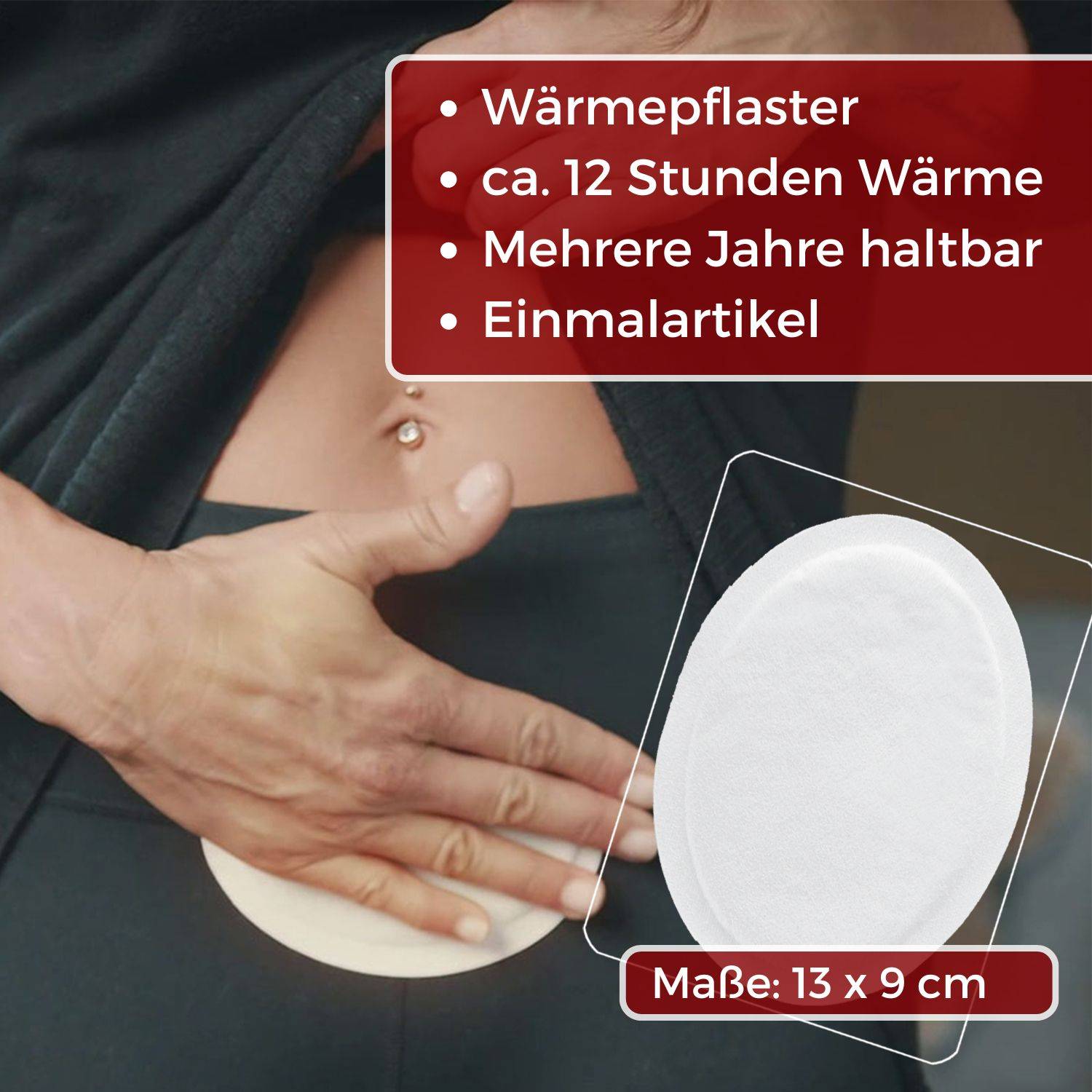 Thermopad 10x Unterleibwärmer Wärmepflaster für bis zu 12 Stunden Wärme