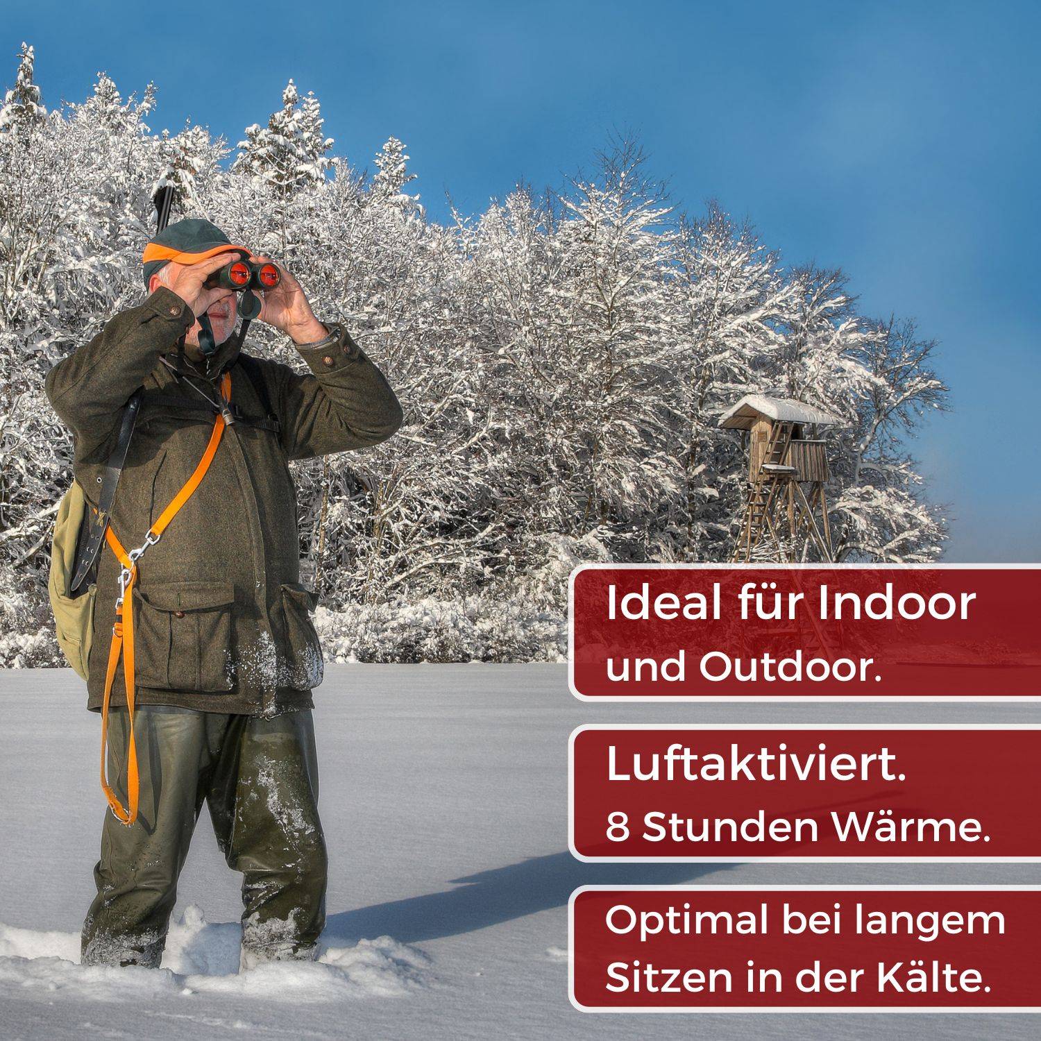 Thermopad 10x 4er-Pack für bis zu 8 Stunden Wärme am Knie I Stretchbänder + Klettverschluss