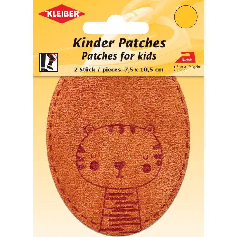 KLEIBER Applikation "Tiger", orange, 2er Blister