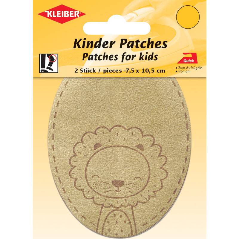 KLEIBER Applikation "Löwe", braun, 2er Blister