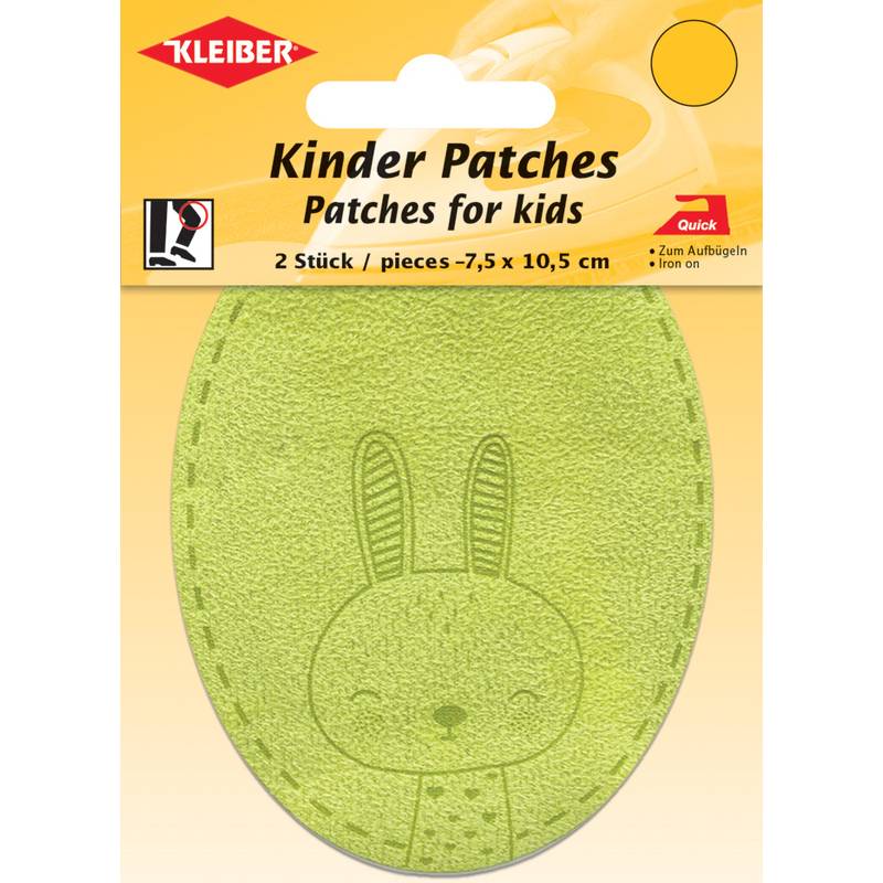 KLEIBER Applikation "Hase", hellgrün, 2er Blister