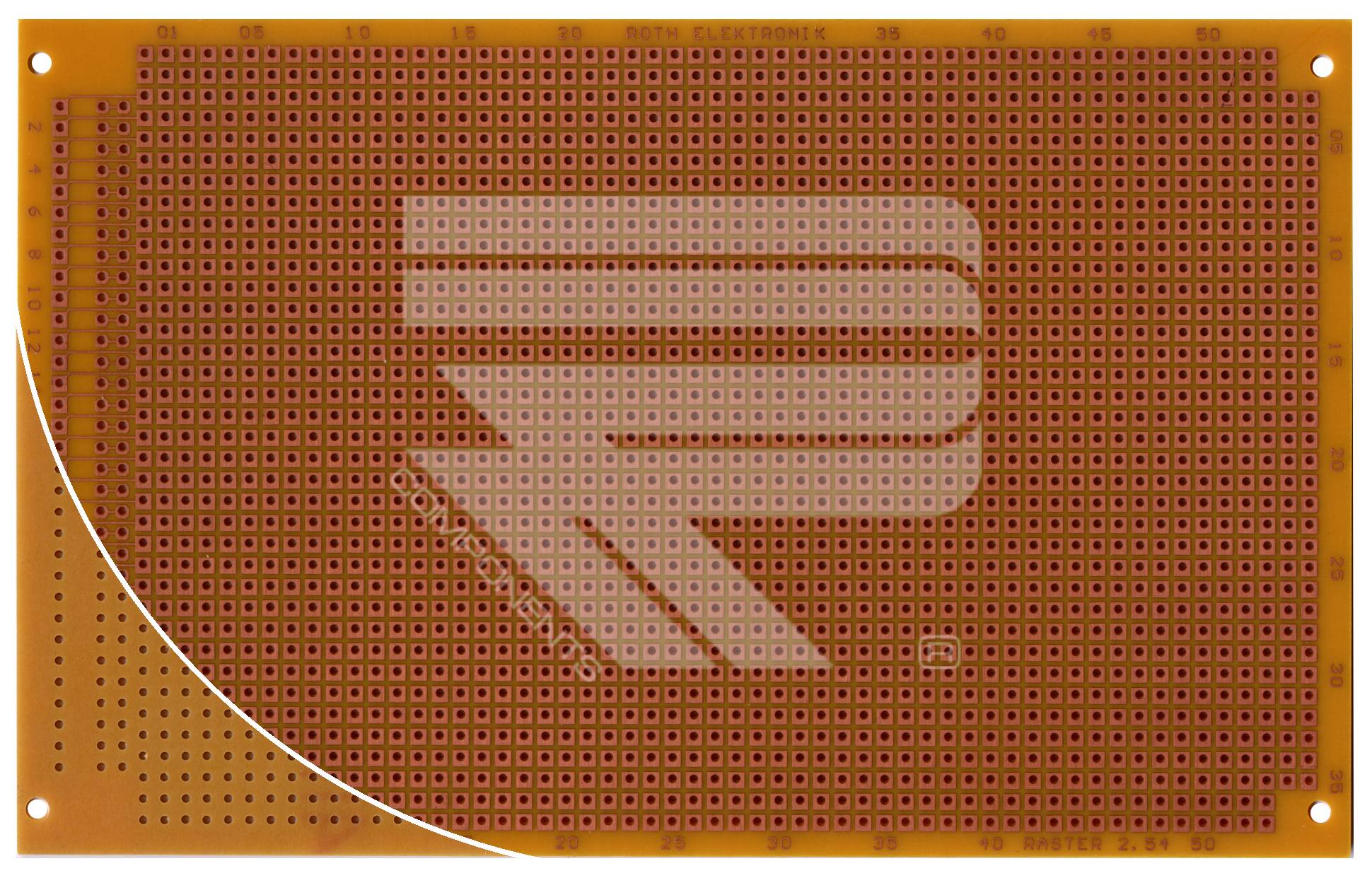 Roth Elektronik RE319-HP Laborkarte Hartpapier RM 2,54 mm 64-pol.