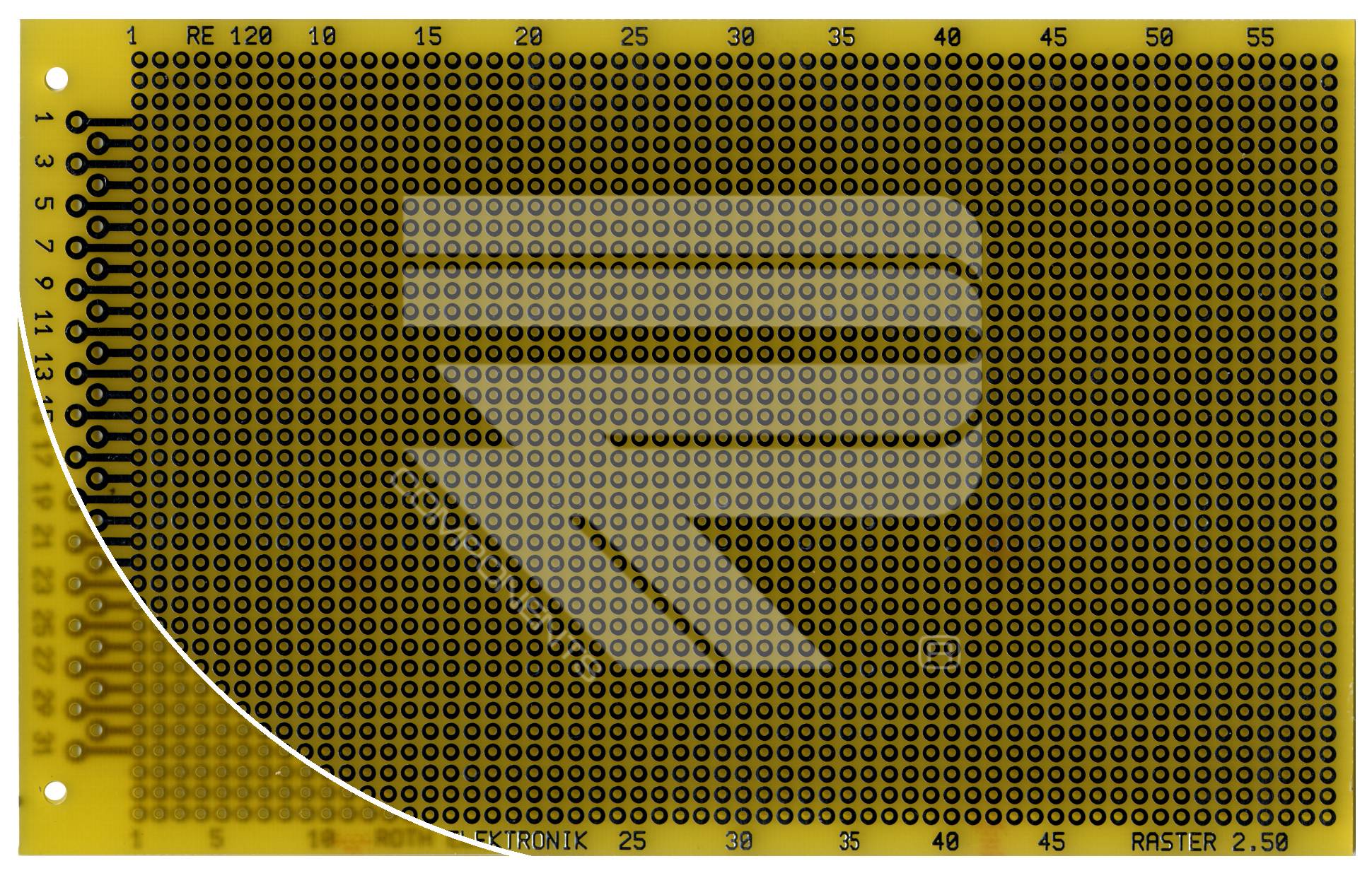 Roth Elektronik RE120-LF Laborkarte Epoxyd RM 2,50 mm 31-pol.