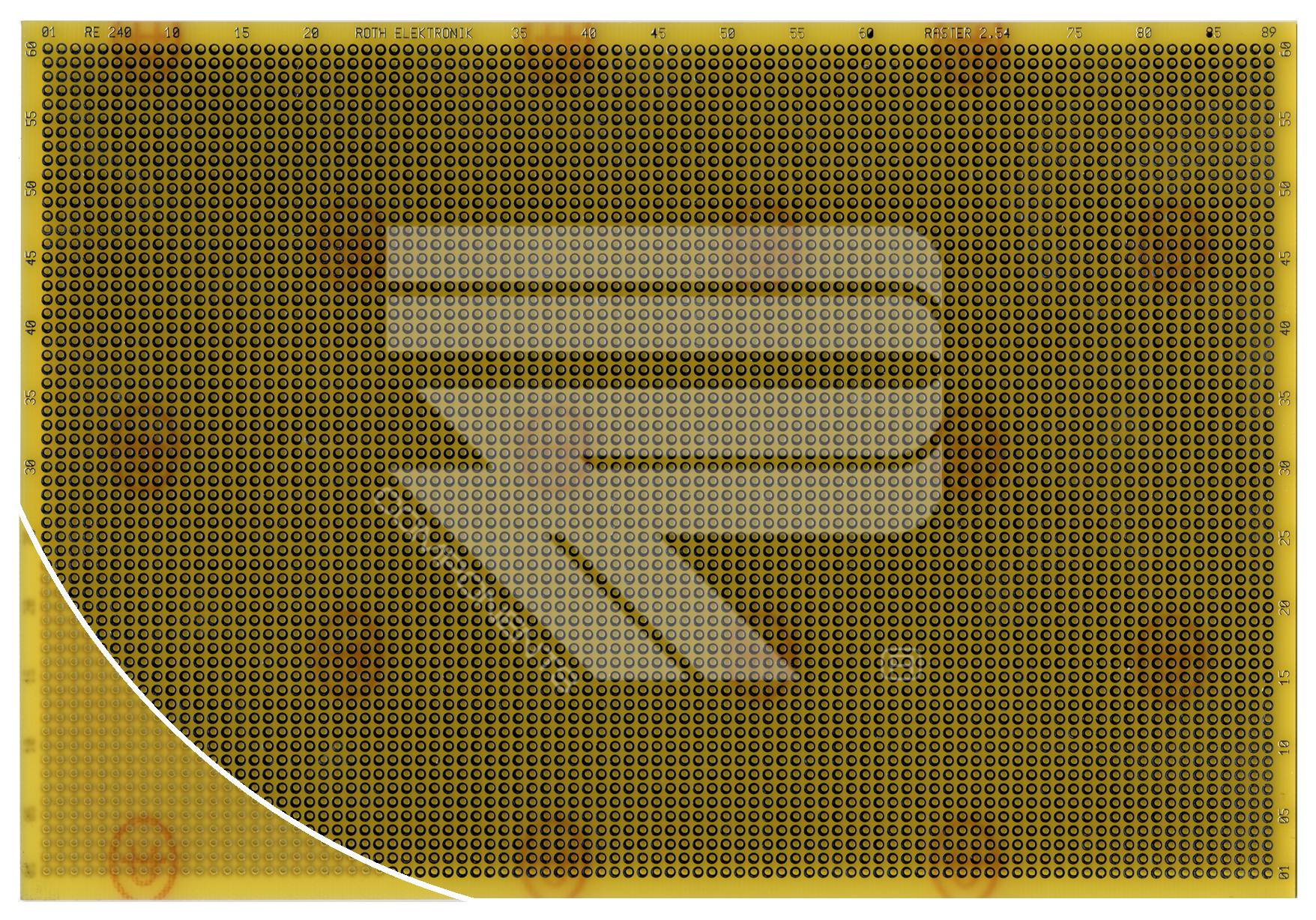 Roth Elektronik RE240-LF Laborkarte Epoxyd RM 2,54 mm 160 x 233,40 mm