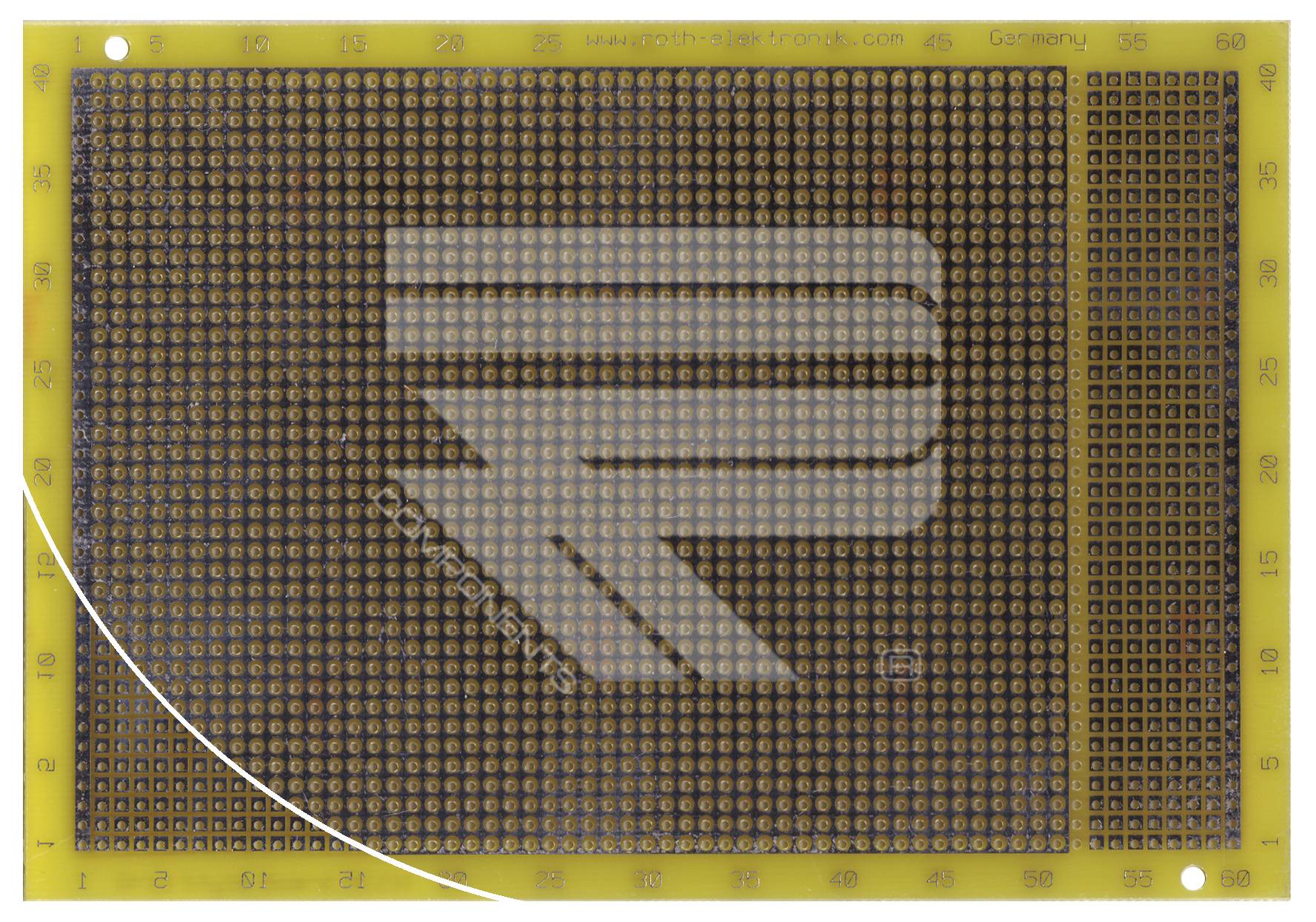 Roth Elektronik RE231-LF Laborkarte HF Epoxyd RM 2,54 mm 4,5" x 6,5"