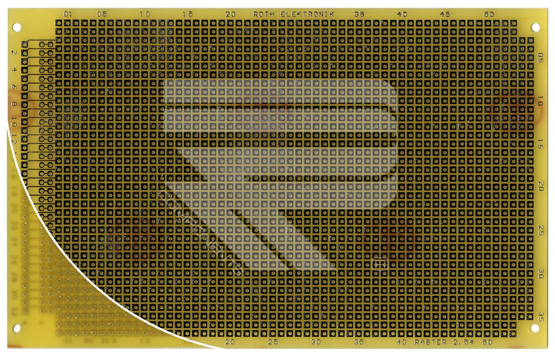 Roth Elektronik RE319-LF Laborkarte Epoxyd RM 2,54 mm 64-pol.