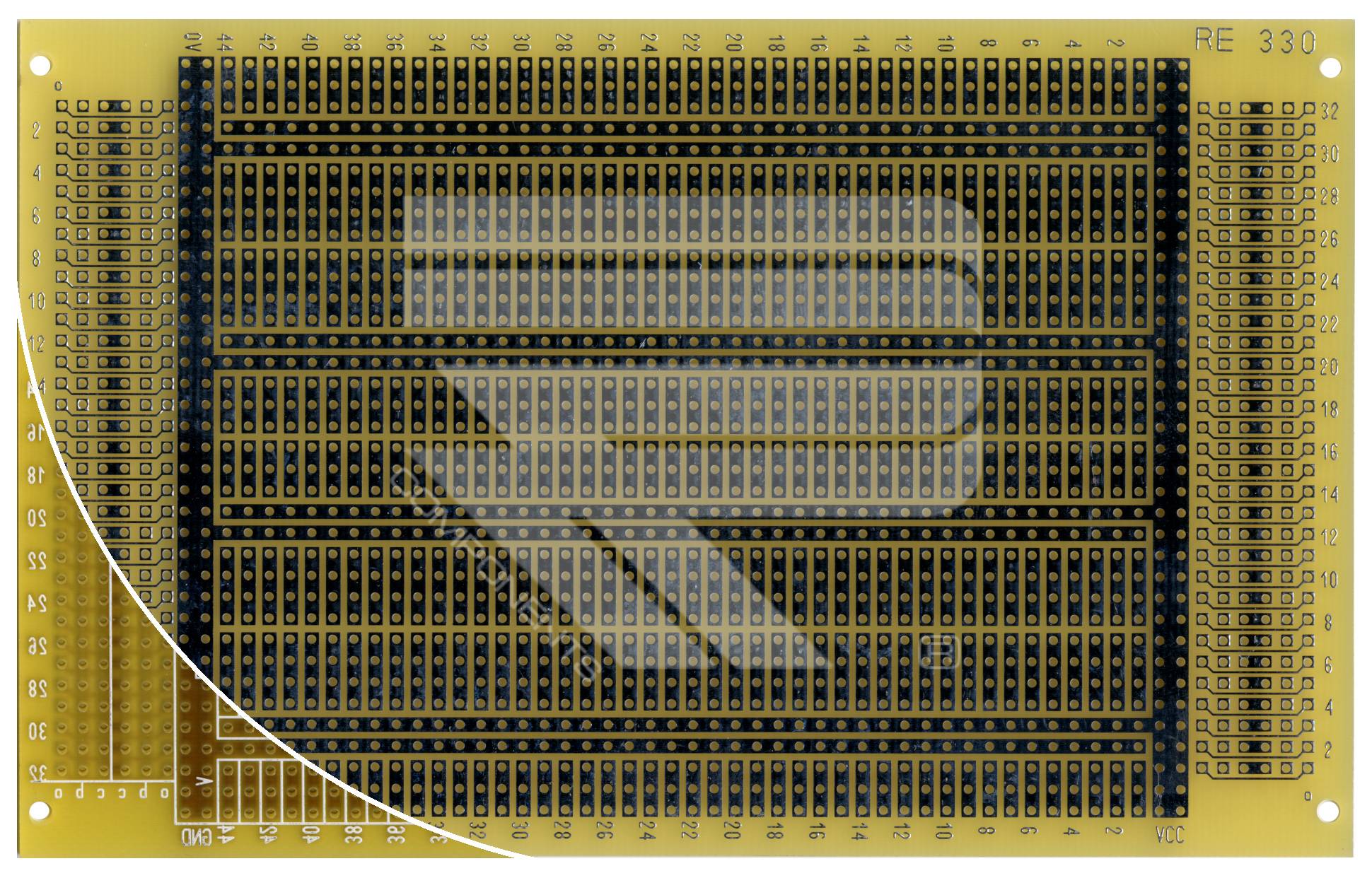 Roth Elektronik RE330-LF Laborkarte Epoxyd RM 2,54 mm 32/64/96-pol.