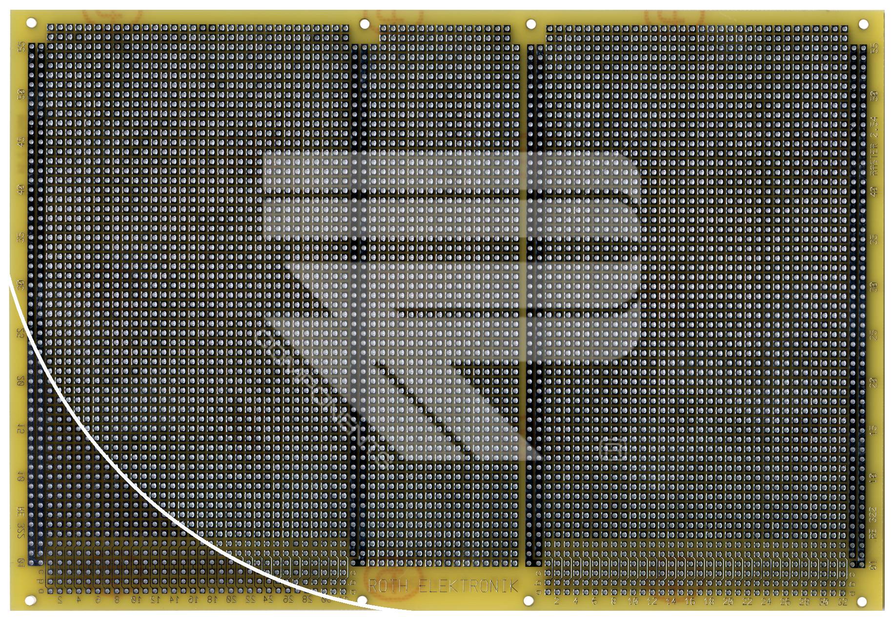 Roth Elektronik RE322-LF Laborkarte Epoxyd RM 2,54 mm durchkontaktiert