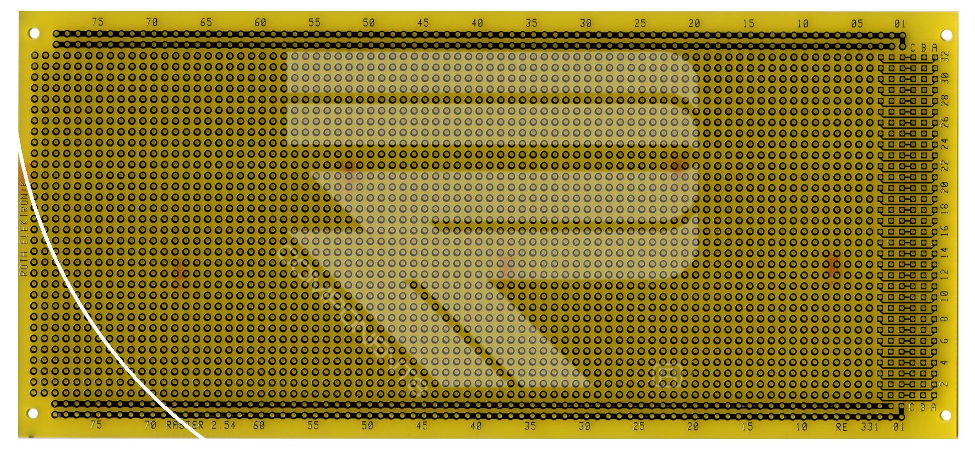 Roth Elektronik RE331-LF Laborkarte Multibus II Epoxyd RM 2,54 mm