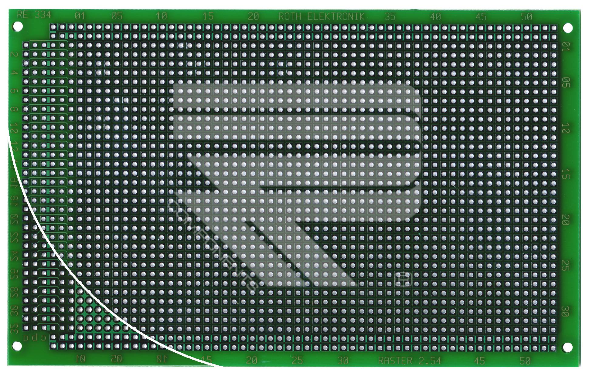 Roth Elektronik RE334-LF Laborkarte HF Epoxyd RM 2,54 mm durchkontaktiert