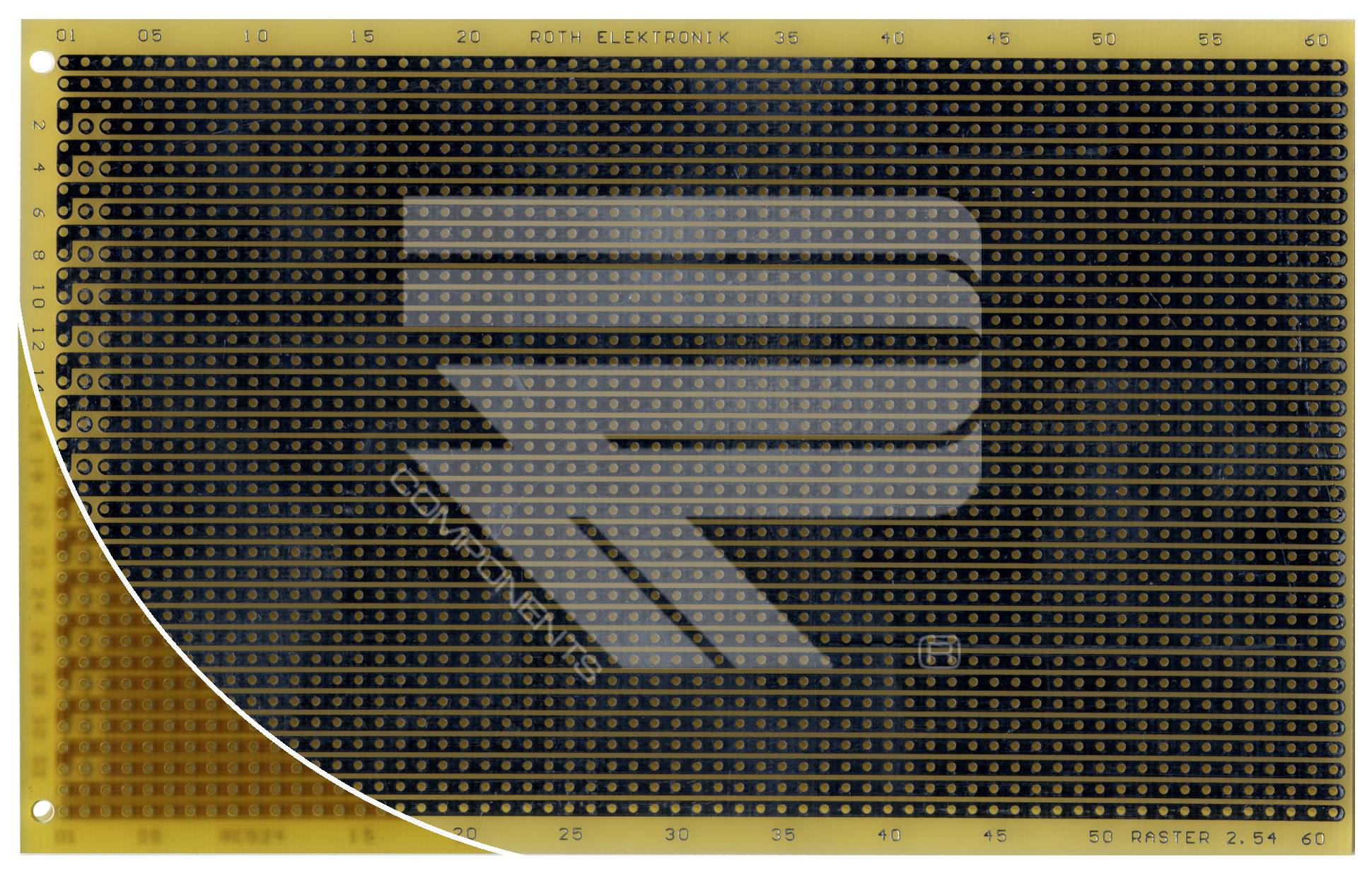 Roth Elektronik RE524-LF Laborkarte Epoxyd RM 2,54 mm 32-pol. Streifen