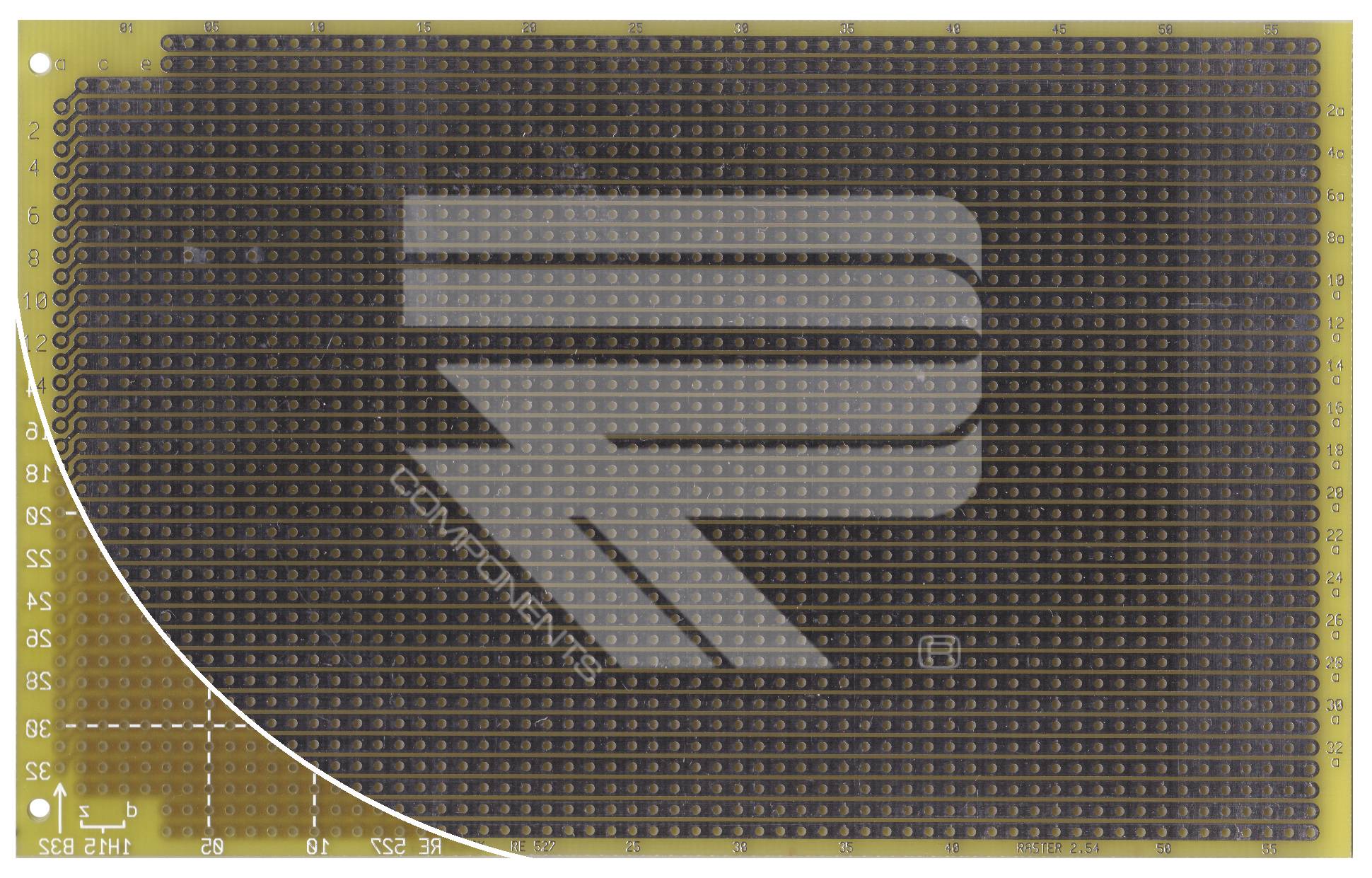 Roth Elektronik RE527-LF Laborkarte Epoxyd RM 2,54 mm Streifen