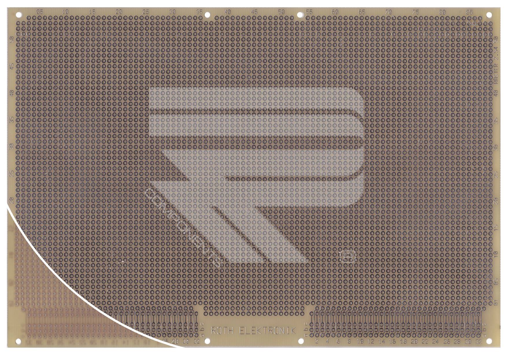 Roth Elektronik RE840-LF Laborkarte Epoxyd RM 2,54 mm 160 x 233,40 mm