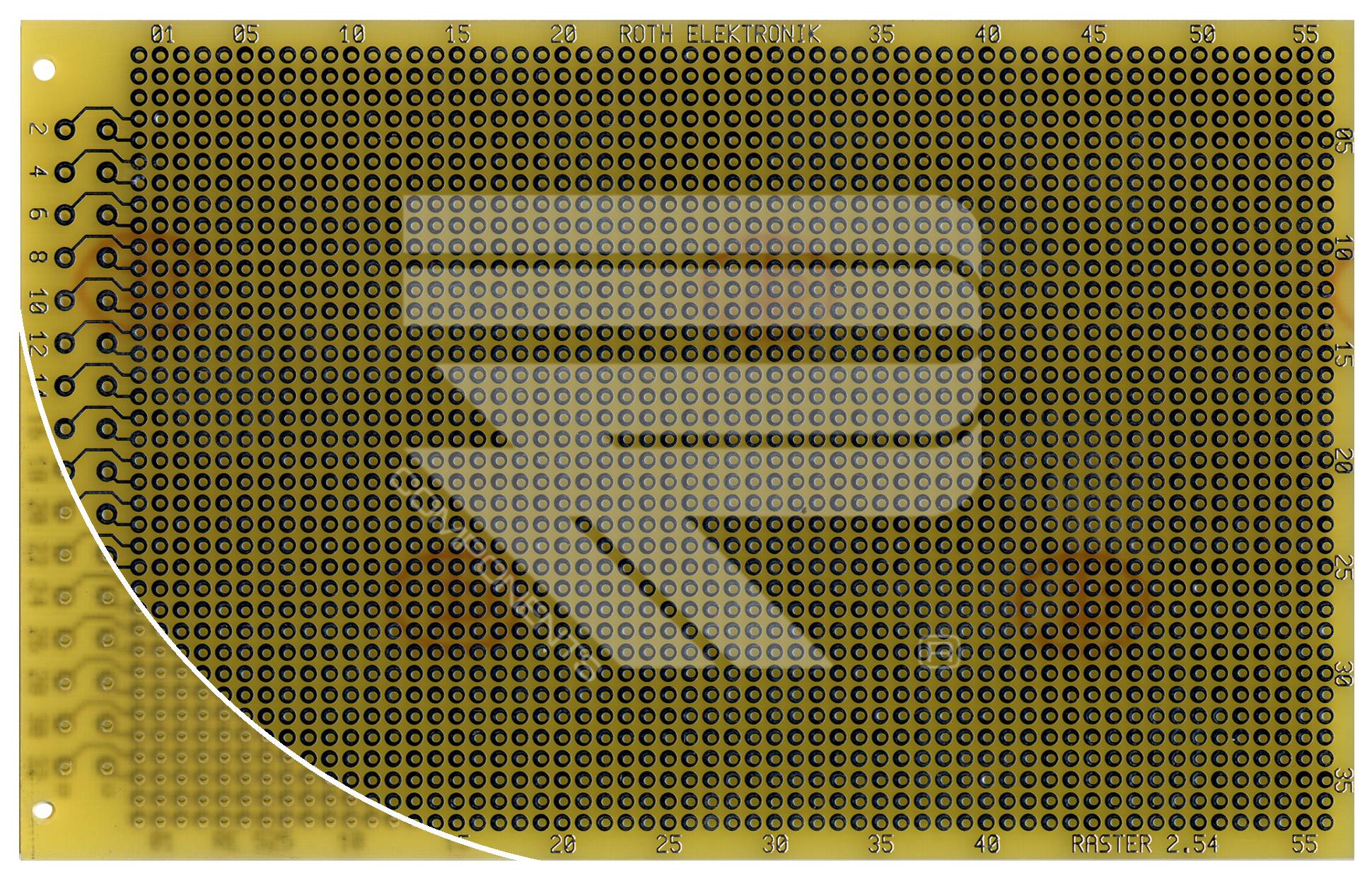 Roth Elektronik RE525-LF Laborkarte Epoxyd RM 2,54 mm 32-pol. Streifen