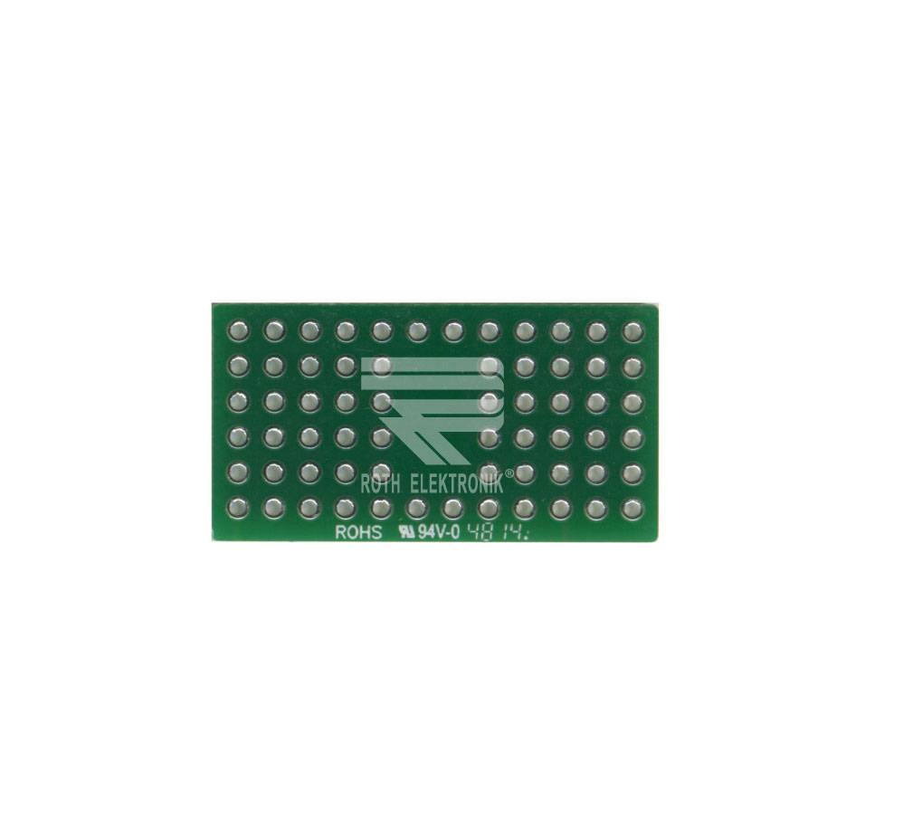 Roth Elektronik RE941-S1 Lötbares Bread Board 8-Pin-Sockel 31,75 x 17,14 mm