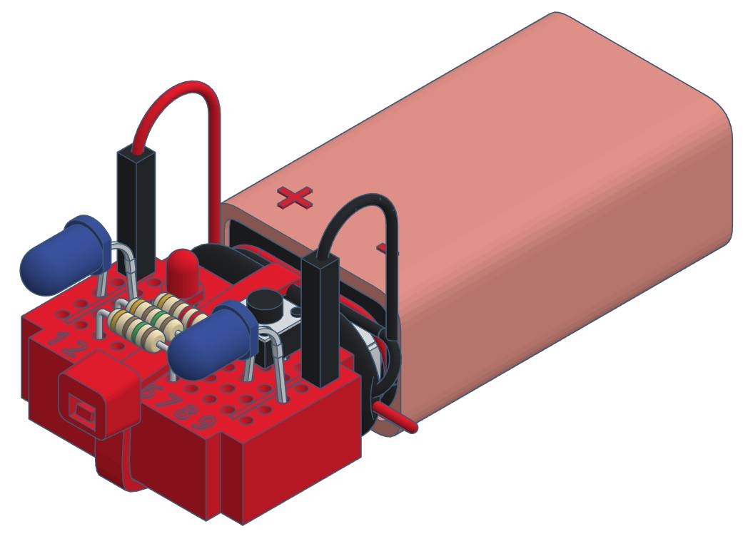 Infrarot-Set - Erweiterung für den varikabi Roboter-Bausatz zum Stecken, Elektronik-Bausatz von VARIOBOT