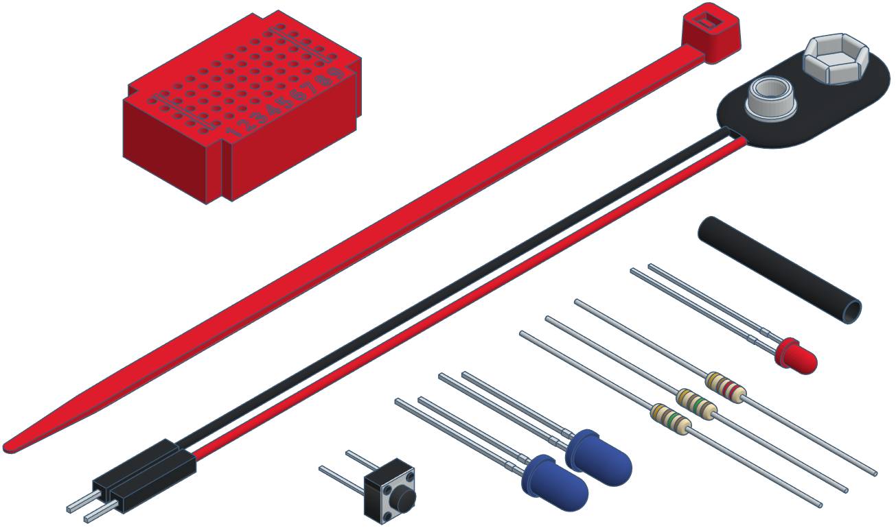 Infrarot-Set - Erweiterung für den varikabi Roboter-Bausatz zum Stecken, Elektronik-Bausatz von VARIOBOT