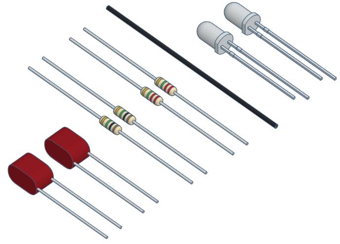 Kondensator-Set - Erweiterung für den varikabi Roboter-Bausatz zum Stecken, Elektronik-Bausatz von VARIOBOT