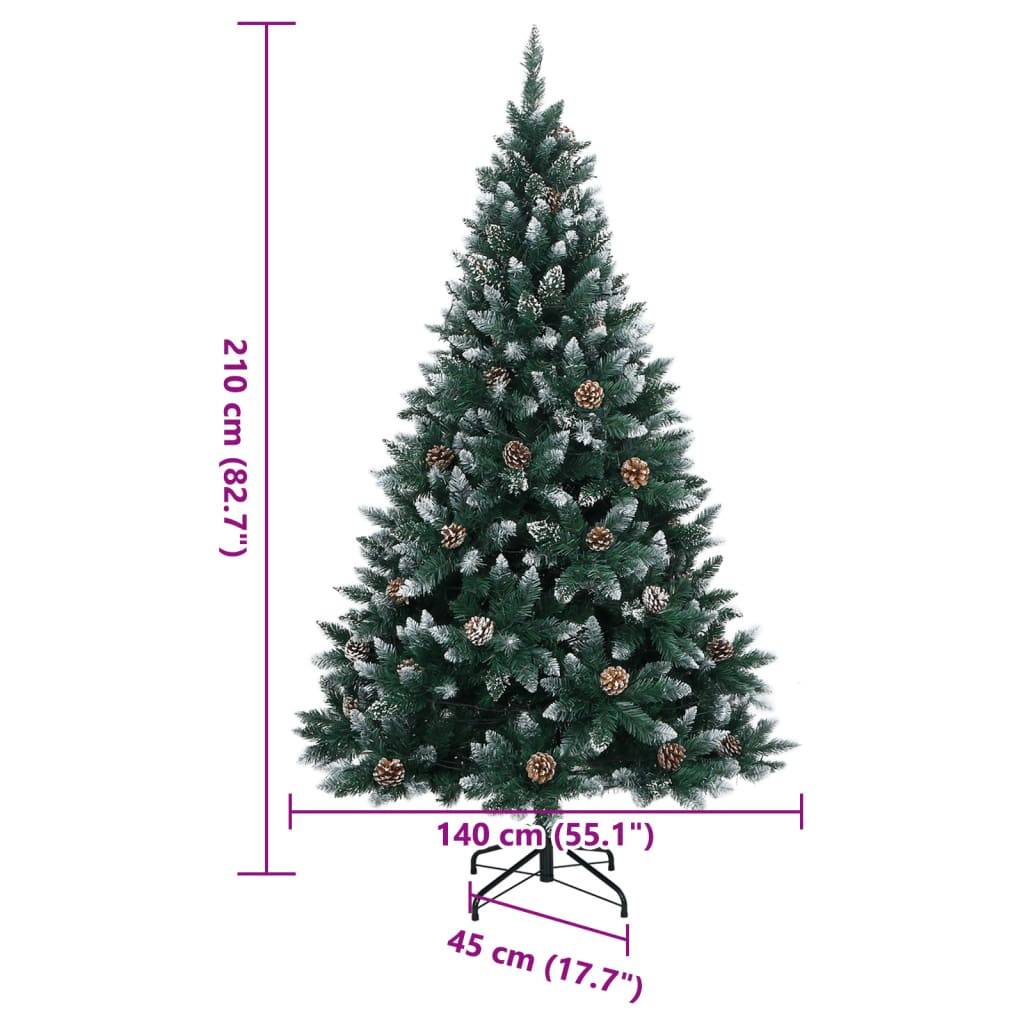 vidaXL Künstlicher Weihnachtsbaum 300 LEDs 210 cm