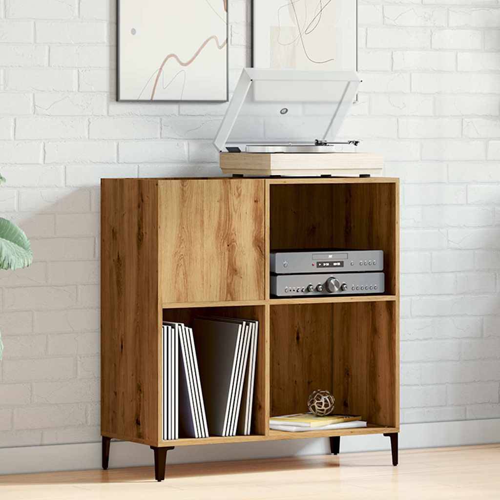 vidaXL Plattenschrank Artisan-Eiche 84,5x38x89 cm Holzwerkstoff