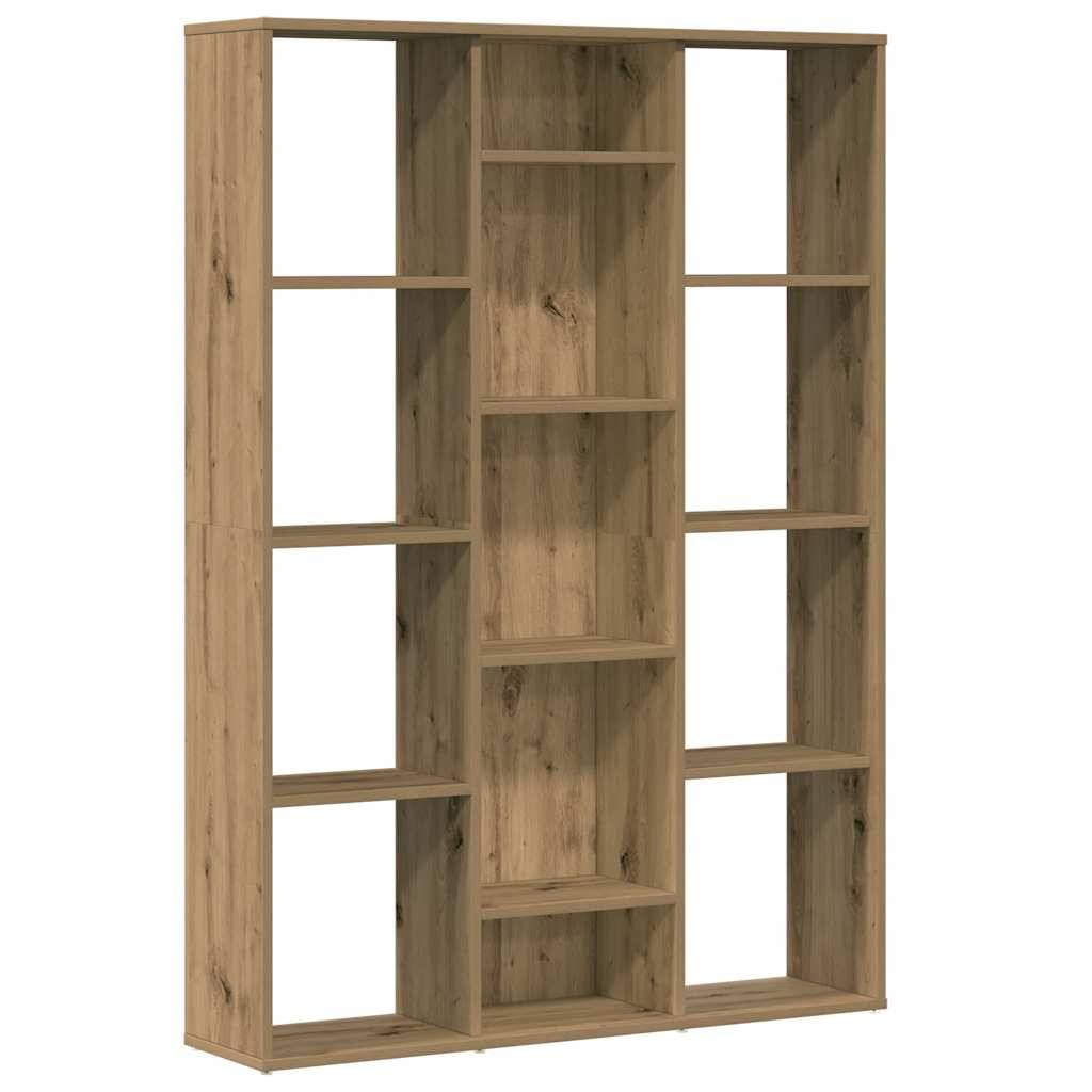 vidaXL Raumteiler/Bücherregal Artisan-Eiche 100x24x140cm Holzwerkstoff